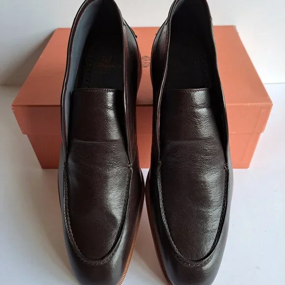New Di Bianco Fidenza Men\'s Brown Leather Slip On Ankle Boots Shoes Size 10.5 New Di Bianco Fidenza Men main image 2